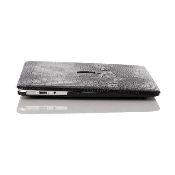 Chic Geeks Black Faux Crocodile MacBook Case, 13" MacBook Air - Picture 3 of 3